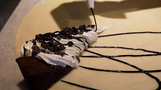 最高のジェラートを使ったもちもちクレープ職人 japanese street food - creamy crepe compilation Donatello's ドナテロウズ クレープ