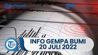 Informasi BMKG Terkini, Gempa Bumi Guncang Daratan Bantul Yogyakarta Rabu 20 Juli 2022