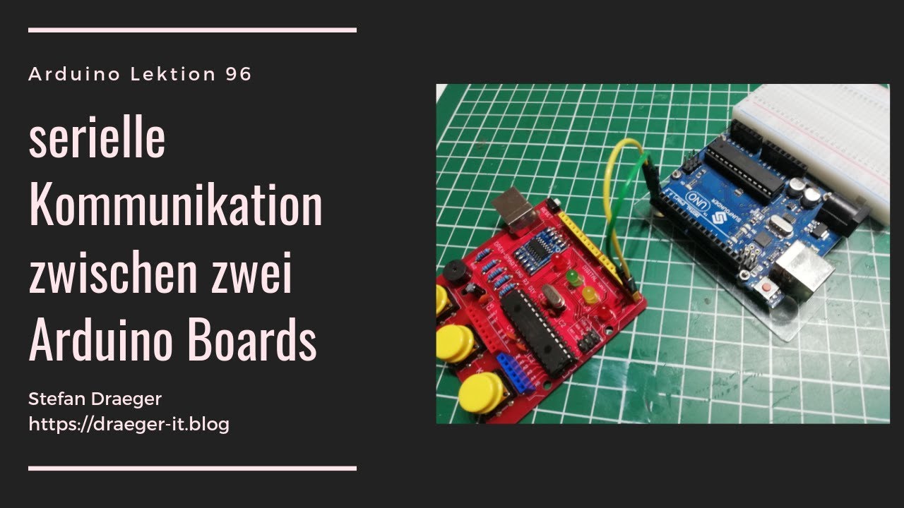 serielle Kommunikation mit zwei Arduino Boards - LED steuern - YouTube