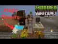 playing with magic in ultra modded minecraft (botania flowers mod)