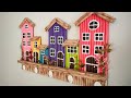 Give a Second Life to Waste Paper  - Row House - Key Hanger DIY - Wall hanging craft ideas