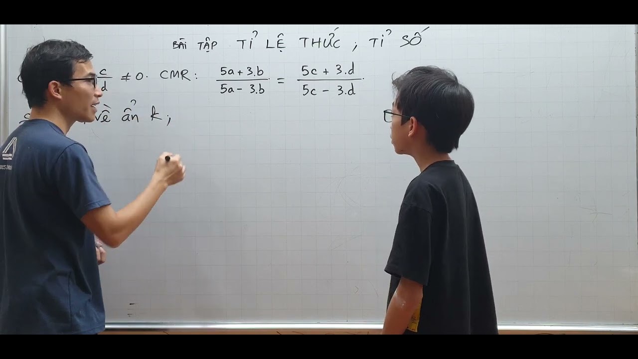 Toán lớp 7 - Bài tập tỉ lệ thức - Đưa về 1 ẩn - Tính ẩn nọ theo ẩn kia