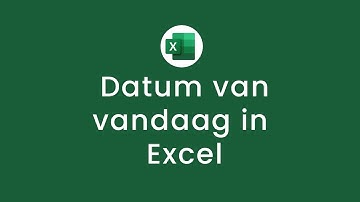 Hoe krijg je de datum van vandaag te zien in Excel?