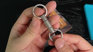 Ka24 Titanium Alloy Keychain Connector Lightweight Tangle-Free