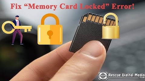 Fix "Memory Card Locked" Error! [Ultimate Video Guide]