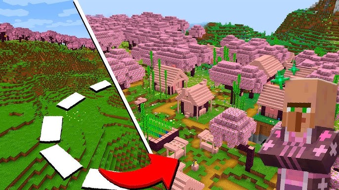 Como construir uma casa simples de madeira de cerejeira no Minecraft 