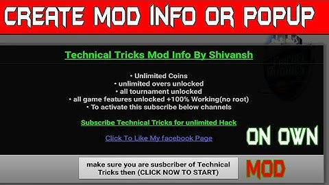 (Full Steps)How To Create Mod Info,Toast,Popup Message On Own Mod Android APK