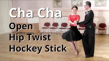 Cha Cha Routine with Open Hip Twist and Hockey Stick | Latin Dance