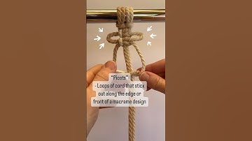 Macrame Term: “Picots” #learnmacrame #macrame