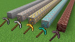 which pickaxe faster?