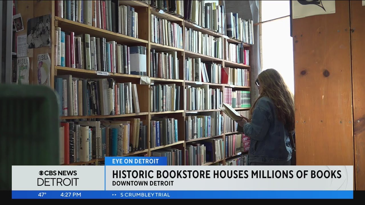 Historic Detroit bookstore houses millions of books