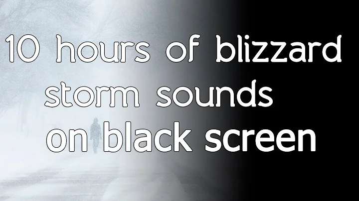 Blizzard storm sound sounds relaxing winter wind s...