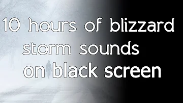 🎧 Blizzard storm sound sounds relaxing winter wind snow black screen dark screen asmr