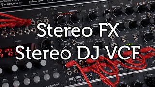 Erica Synths Stereo FX & Stereo DJ VCF sound demo