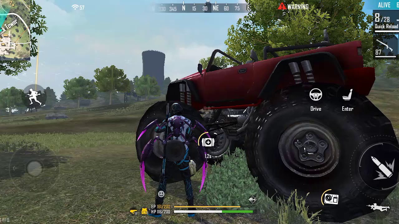 DB gamer playing freefire