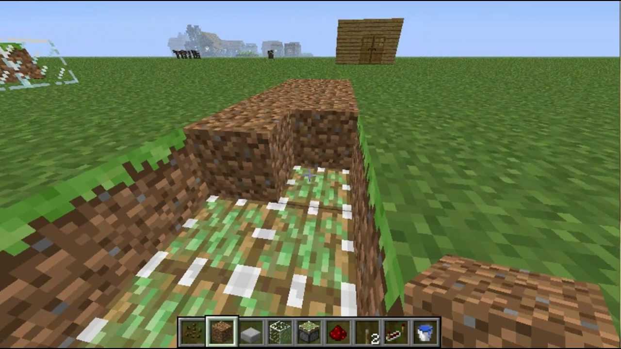 Minecraft Automatic Watermelon Farm TUTORIAL