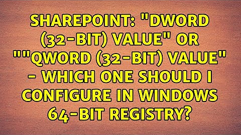 "DWORD (32-bit) Value"