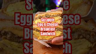 Scrapple Egg and Cheese Breakfast Sandwich!!