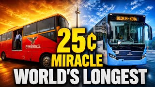 Inside the World's Longest Bus Rapid Transit System: How Jakarta Moves Millions