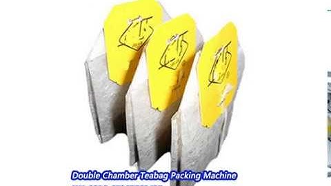 Double chamber teabag packing machine with envelope machine