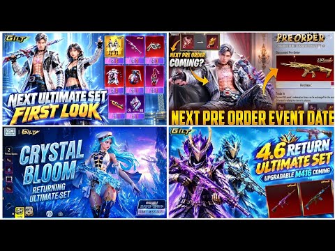 🔴NEXT ULTIMATE SET BGMI 4.6😍| NEXT PRE ORDER BGMI🔥| UMP GLACIER RETURN & BGMI RETURNING ULTIMATE SET