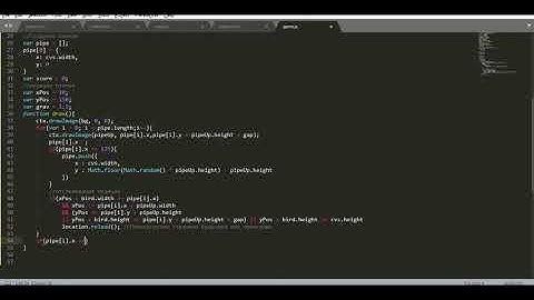 Как создать игру Flappy bird  на JavaScript