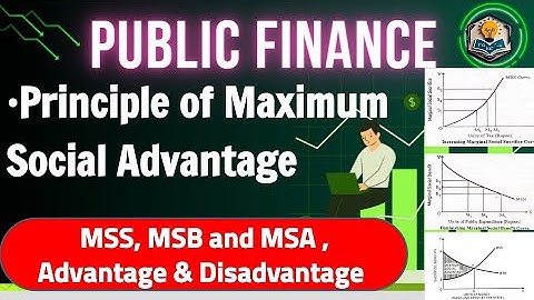 Principle of Maximum Social Advantages | Public Finance | MSS , MSB and MSA | Hugh Dalton | B.com