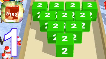 Awesome Cubes 2048 - Gameplay Part 1 Tutorial (Android, iOS)