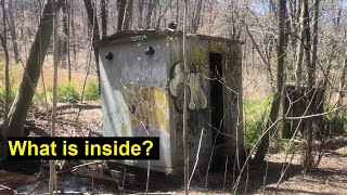 Rockslides and Abandoned Signal House Near Roseville Tunnel on Lackawanna Cutoff Railroad.