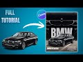 BMW M5 Poster Design 🔥 | Luxury Car Poster in Canva | Cinematic Automotive Design | Sania Khatun