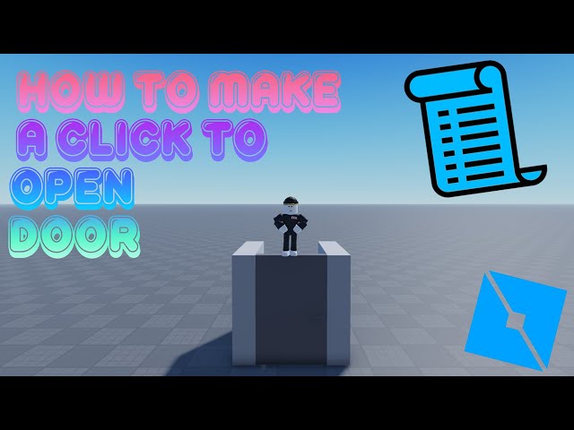 How To Make An E To Open Door In Roblox Studio (Easy & Quick