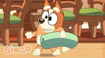 Bingo's Silly Walks! 🤪 🧡 | Bluey Series 3 Highlight - Housework ⭐️ | Bingo - Official Channel