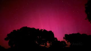 La aurora boreal en Badajoz. Mayo de 2024.