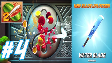 Fruit Ninja 2 Gameplay Walkthrough #4 - Zen Water Blade! (iOS, Android)