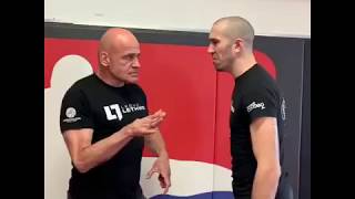 Dave Leduc & Bas Rutten Iron Shirt Training Throat Conditioning