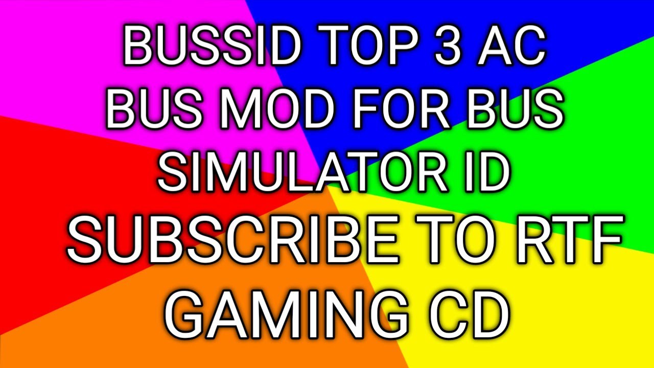 Bussid Top 3 Ac bus mod for bus simulator id