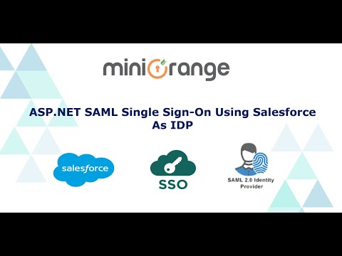 ASP.NET SAML Single Sign On (SSO) using Salesforce  as IDP | ASP.NET Salesforce  sso