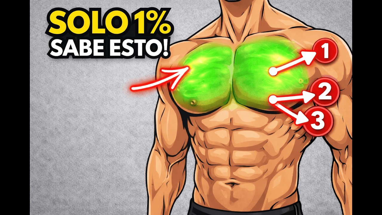 3 ejercicios brutales para aumentar el tamaño de tu pecho (Deja de perder el tiempo entrenando mal)