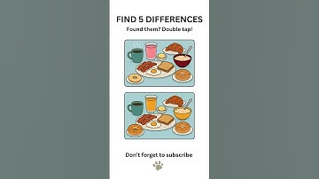 🥐 Can You Spot 5 Differences in This Breakfast Spread?