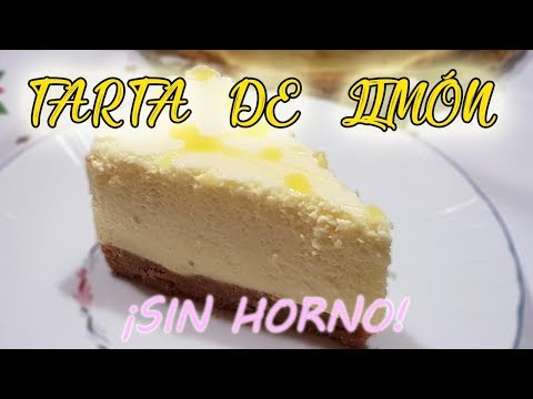 TARTA DE LIMON SIN HORNO