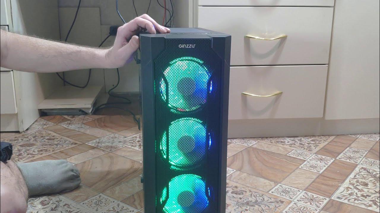 GINZZU SL 400 FAN RGB*4 S.Light - YouTube