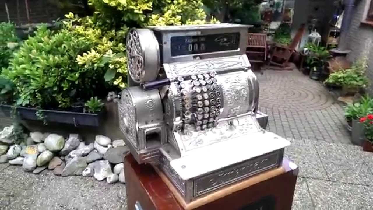 Antique 'American' Cash Register National - YouTube