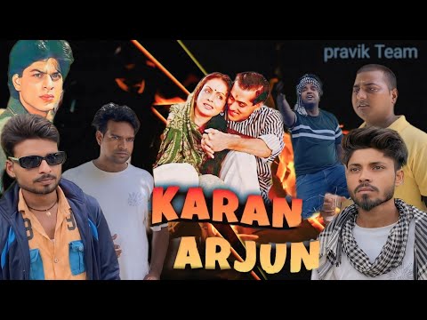 Karan Arjun (1995) Salman Khan | Shahrukh Khan Dialogue | Karan Arjun Movie Spoof | Pravik Team