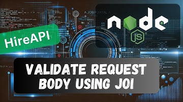 15. Validate Request Body using JOI npm Package in Node API Typescript Project