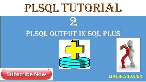PLSQL OUTPUT in SQL Plus