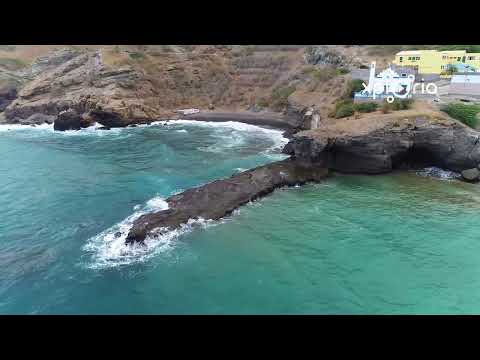 Brava Island, Furna Port, Cabo Verde 2019.07 aerial video