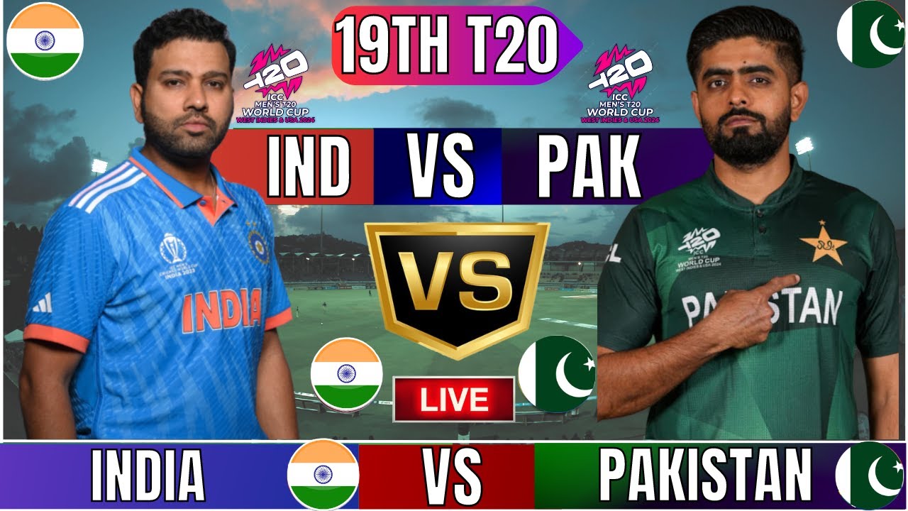 INDIA vs PAKISTAN Live Match Live Score & Commentary IND vs PAK