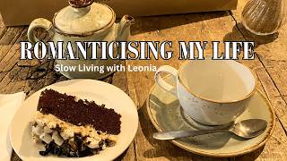 Romanticising My Simple Life Tea, Cake, Flowers Park Peace Silent Vlog