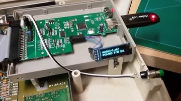 Amiga 500 and Gotek Drive and new 0.91" 128X32 BLUE OLED LED Display Module