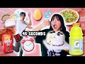 EATING A WHOLE CAKE IN 45 SECONDS